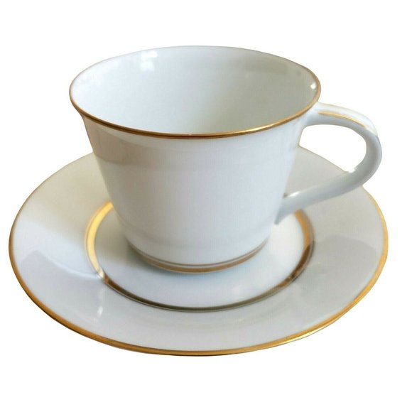 Noritake Gloria Flat Cup & Saucer Set - Picture 1 of 12